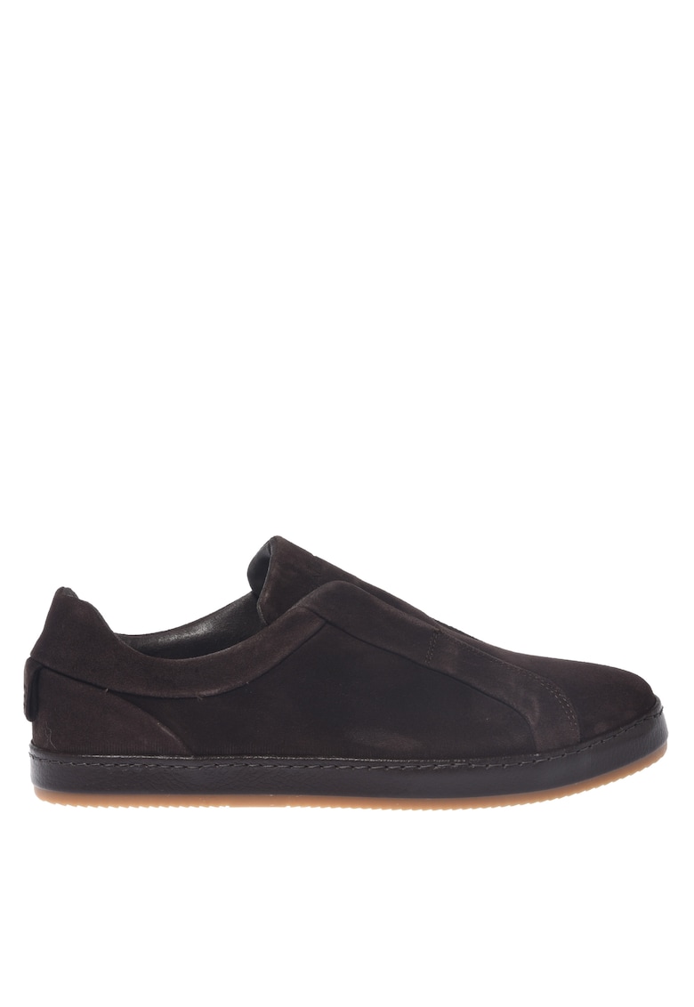 Pantofi sport slip-on low-cut din piele intoarsa