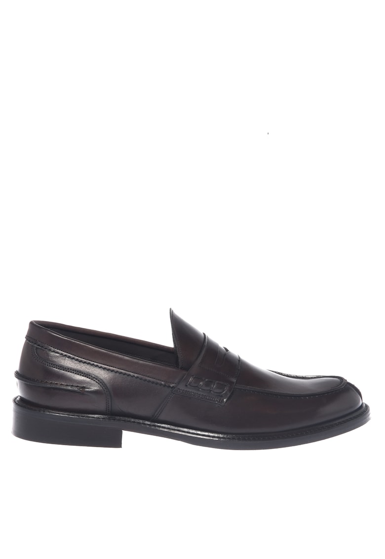 Pantofi loafer din piele cu model uni