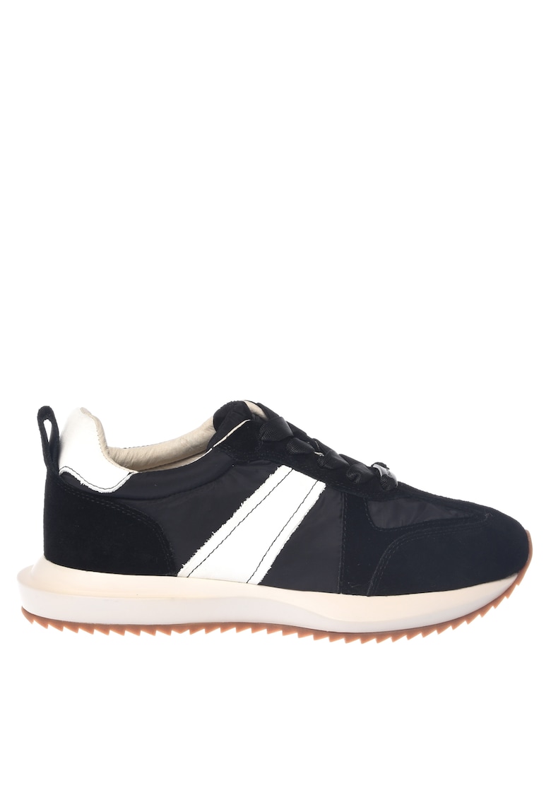 Pantofi sport cu segmente din piele intoarsa