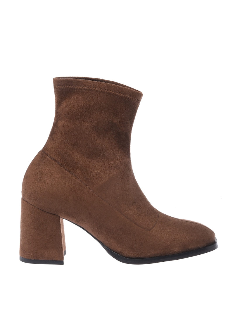 Botine din piele intoarsa ecologica