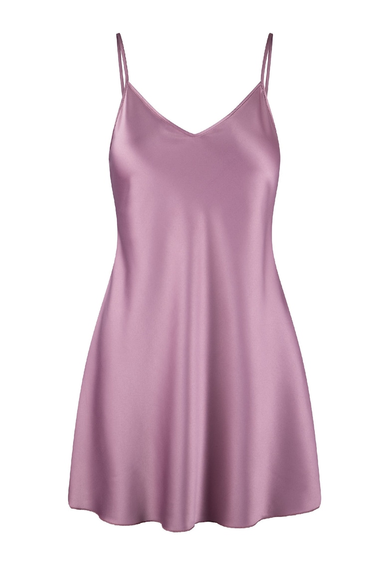Neglijeu de satin cu bretele ajustabile - Lila pal