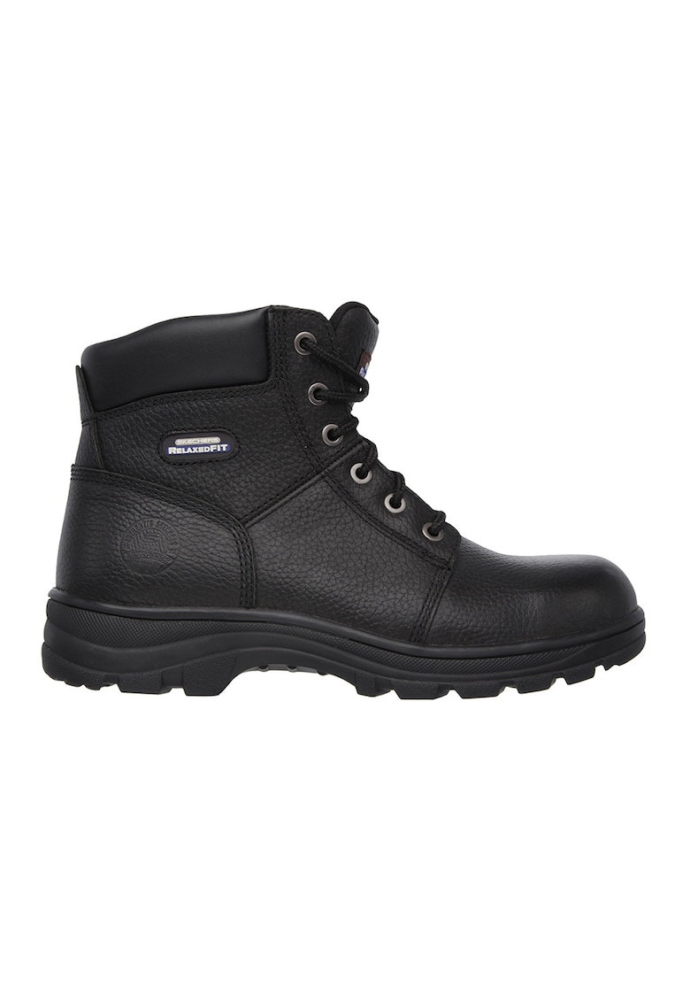 Bocanci din piele Workshire St Relaxed Fit - Negru