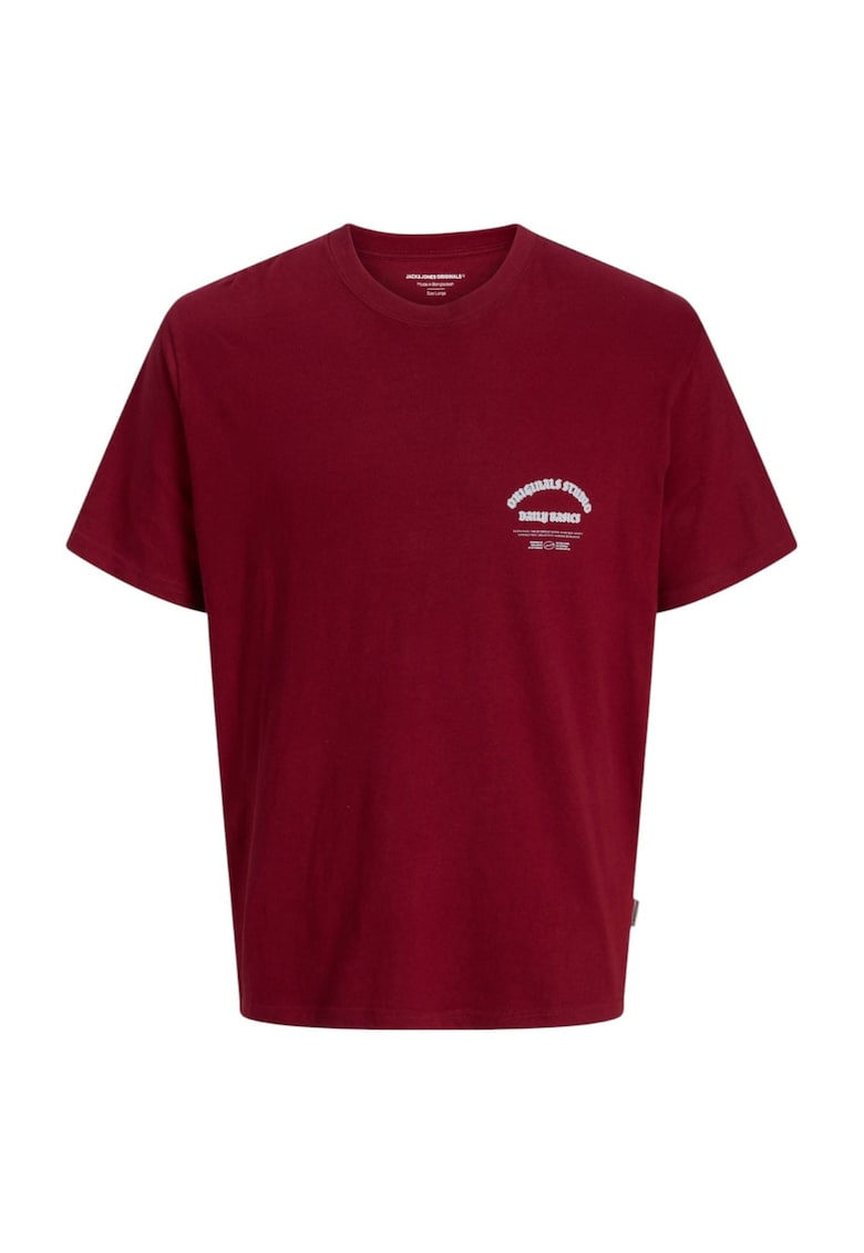 Tricou JACK &JONES Meadows Typo 50213 - Rosu