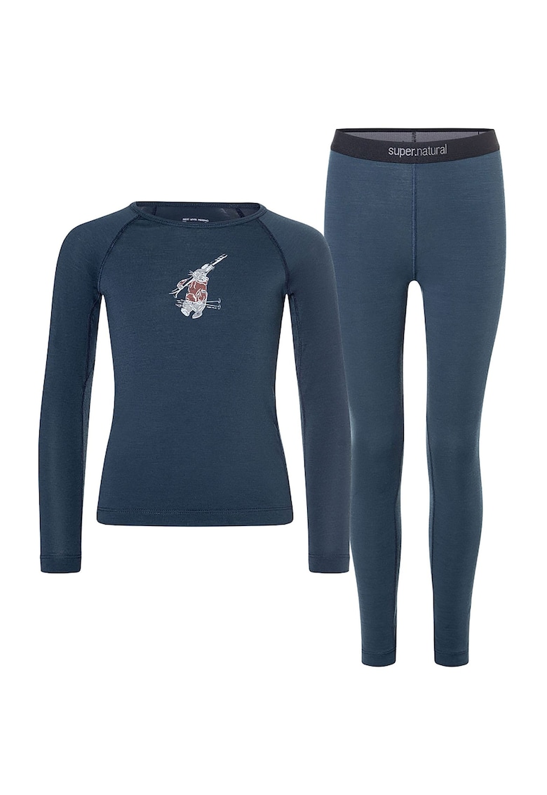Set bluza si pantaloni TUNDRA175 SKI BUNNY - culoare albastru