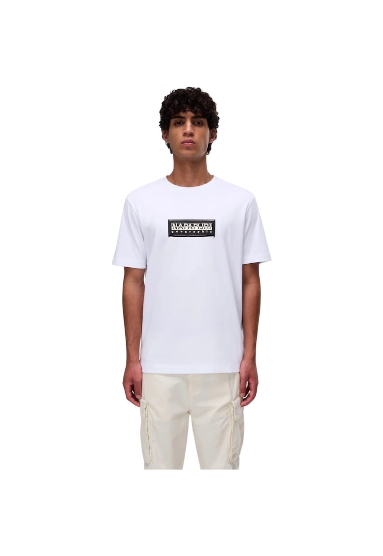 Tricou Box Logo SS 51961 - Alb