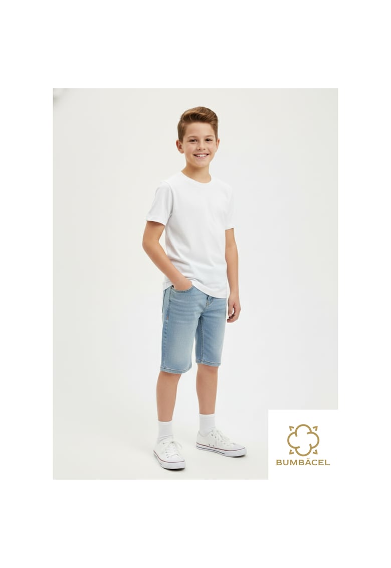 Tricou uniton din bumbac pentru baieti uniton - Alb