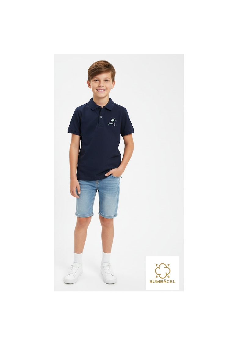 Tricou polo din bumbac pentru baieti - 10-11