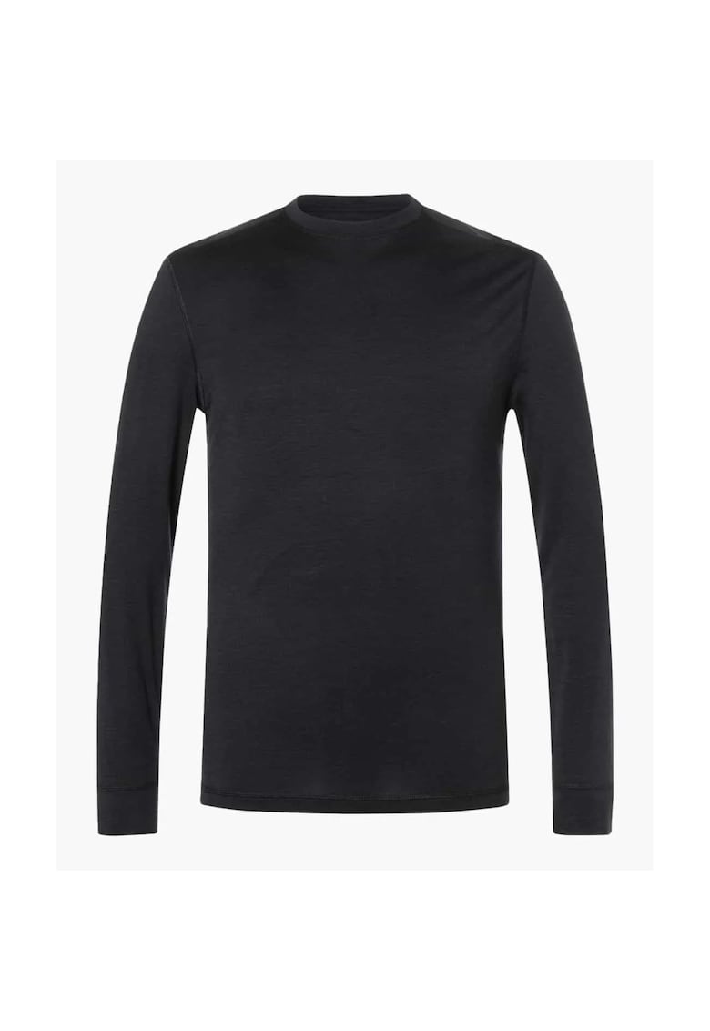 Bluza de corp din amestec de lana BIO BASE - pentru barbati - culoarea negru