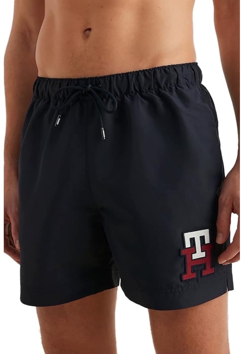 Pantaloni de baie - Albastru - Logo Brodat 2256 - Bleumarin inchis