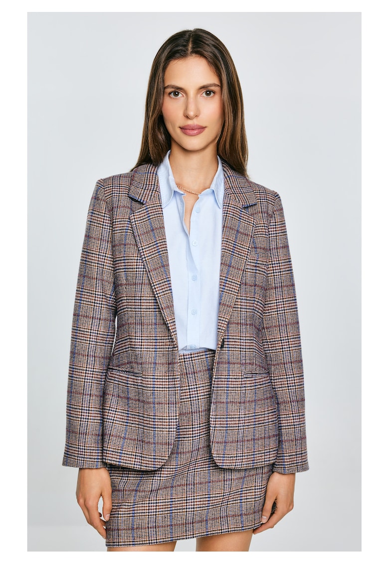 Sacou slim fit din amestec de lana Linneta