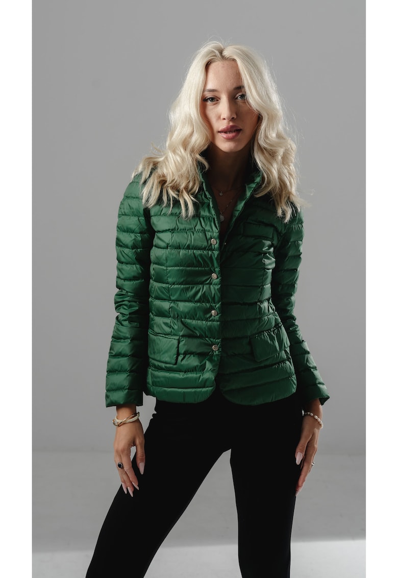 Jacheta femei puf verde 36