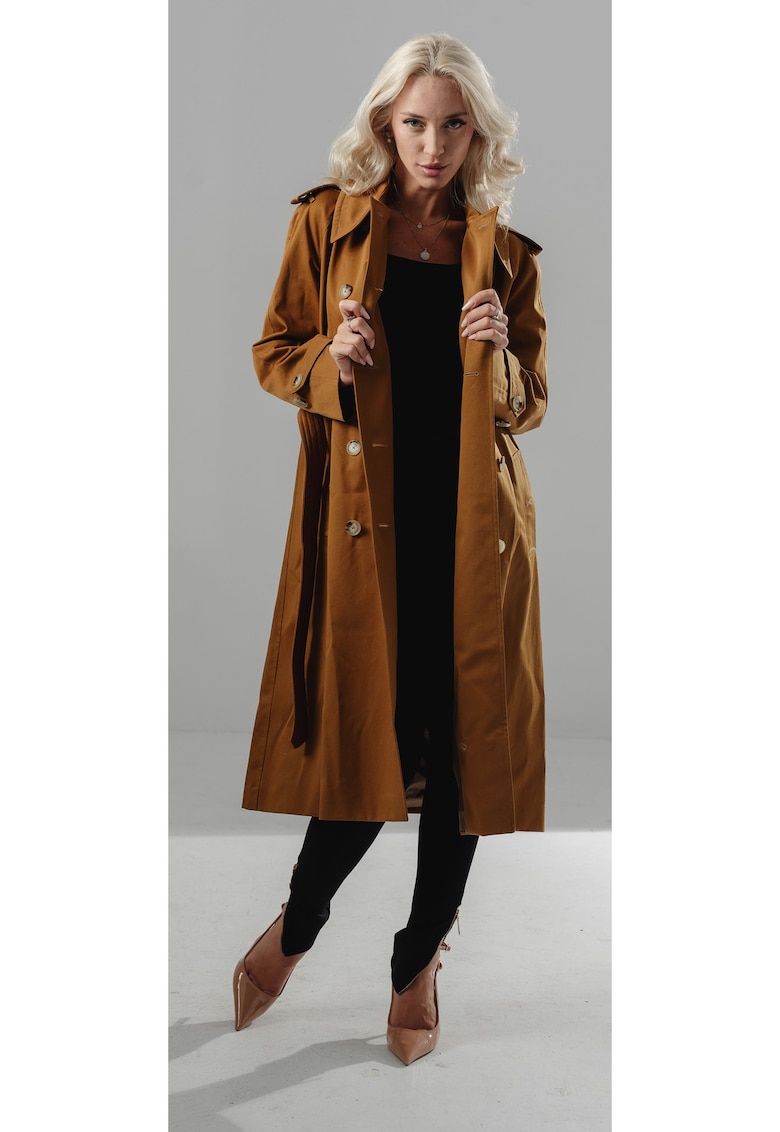 Trench impermeabil camel - marime XS