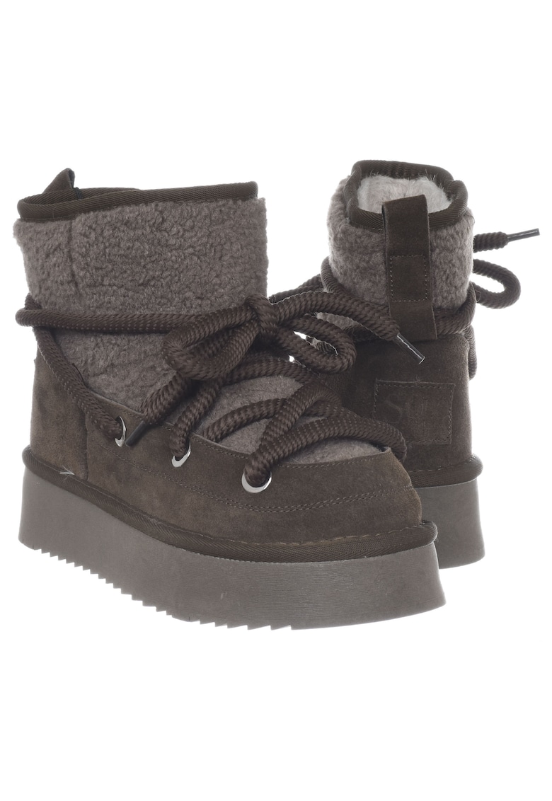 Ghete dama - SCW421P17/03 - lunar brown - piele