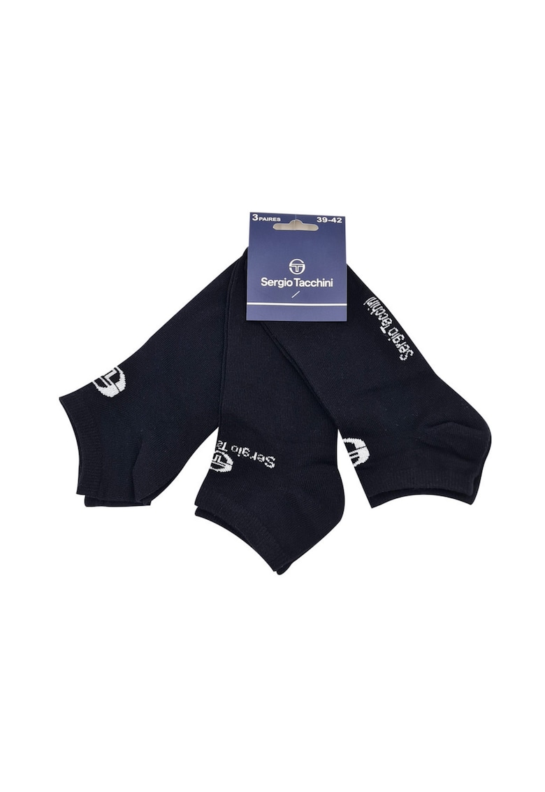 Sosete scurte barbati - Set 3 bucati - Bumbac - Logo Brodat 2330