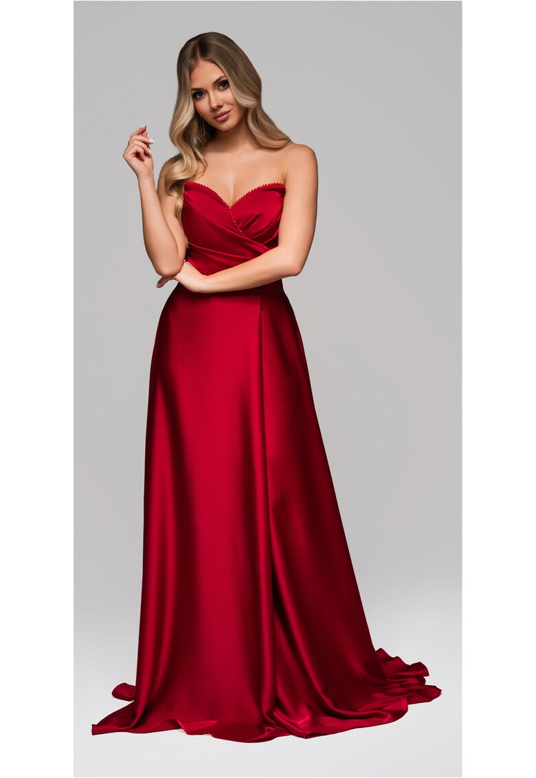 Rochie de seara maxi LA-OM-DLR267 - Bordeaux