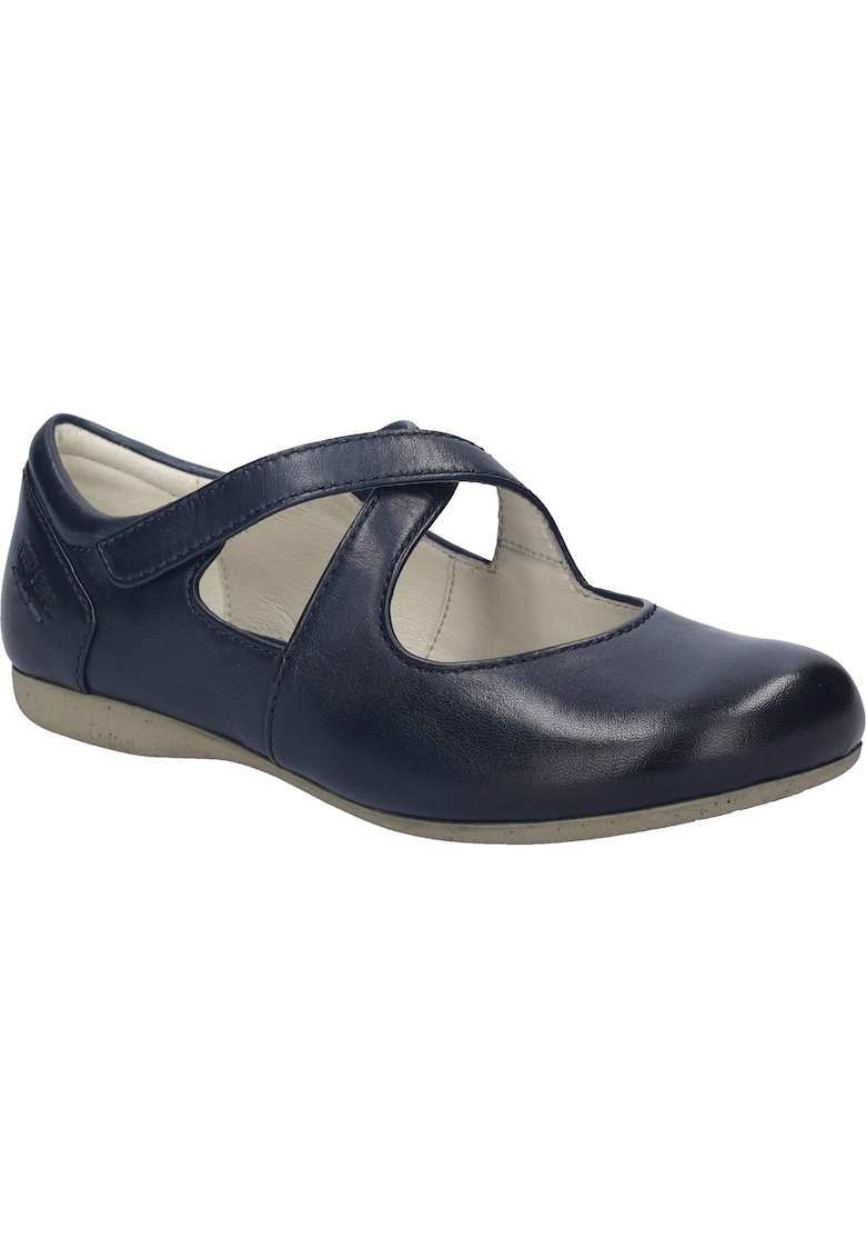 Pantofi balerini - Fiona 72 - piele naturala - albastru - marime