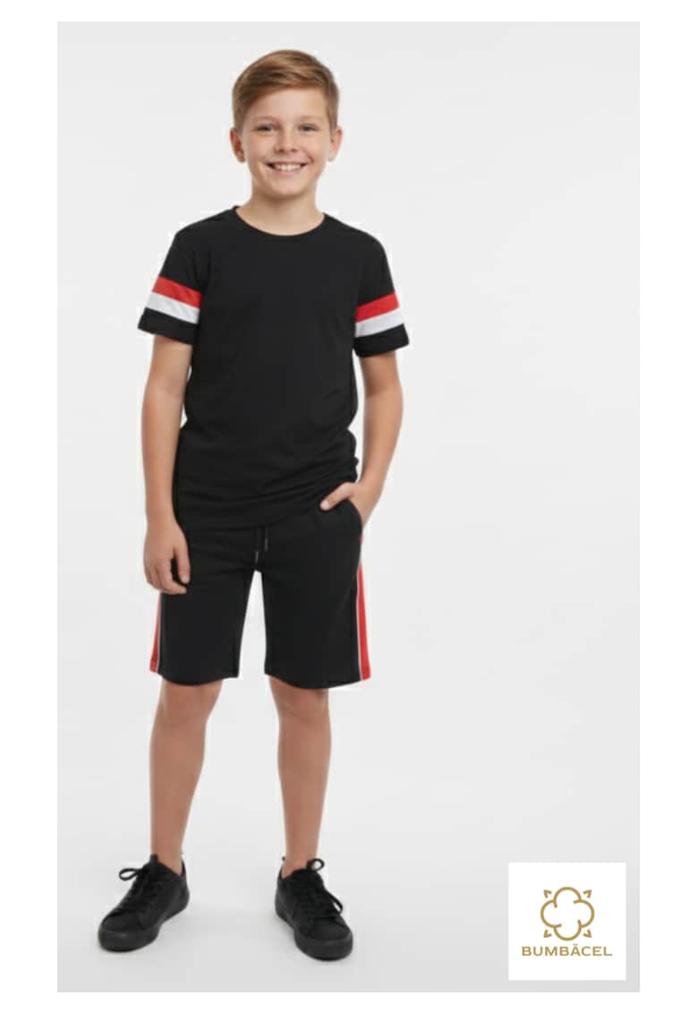 Set tricou si pantaloni scurti pentru baieti - din bumbac