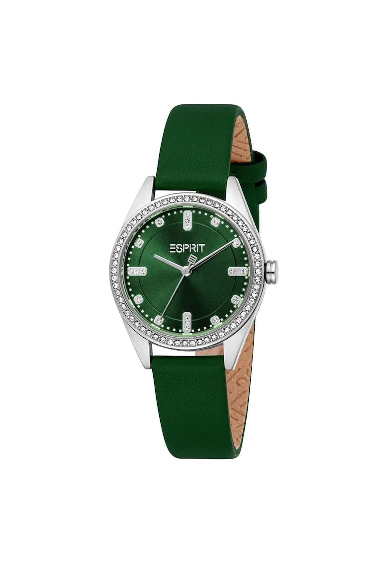 Ceas de dama carcasa de 30 mm - curea din Piele ecologica rezistenta la apa 3 ATM - ES1L496L0015