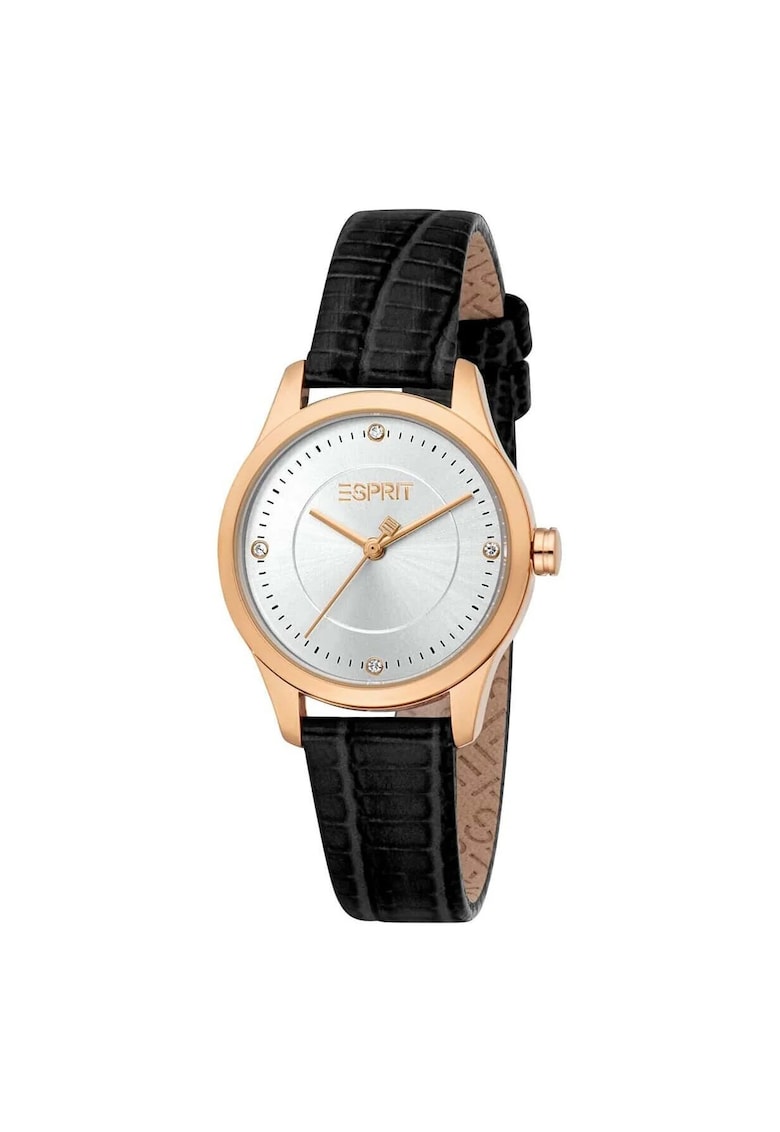 Ceas de dama carcasa de 30 mm - curea din Piele naturala rezistenta la apa 3 ATM - ES1L484L2035