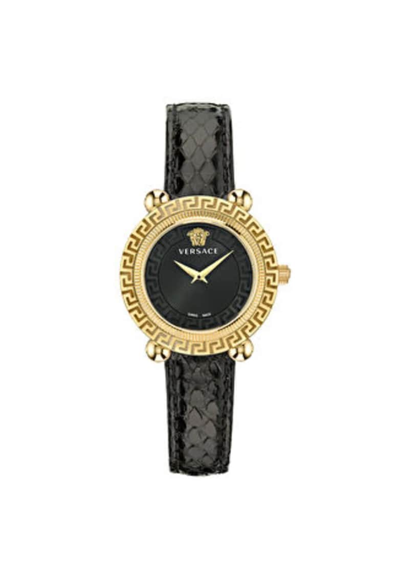 Ceas de dama carcasa de 35 mm - curea din Piele naturala rezistenta la apa 3 ATM - VE6I00323