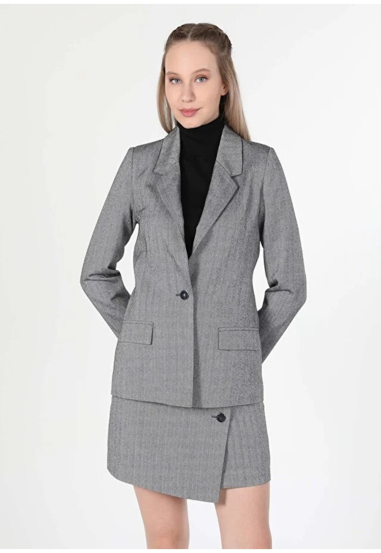 Jacheta de dama regular fit - multicolor - marimea 40 EU