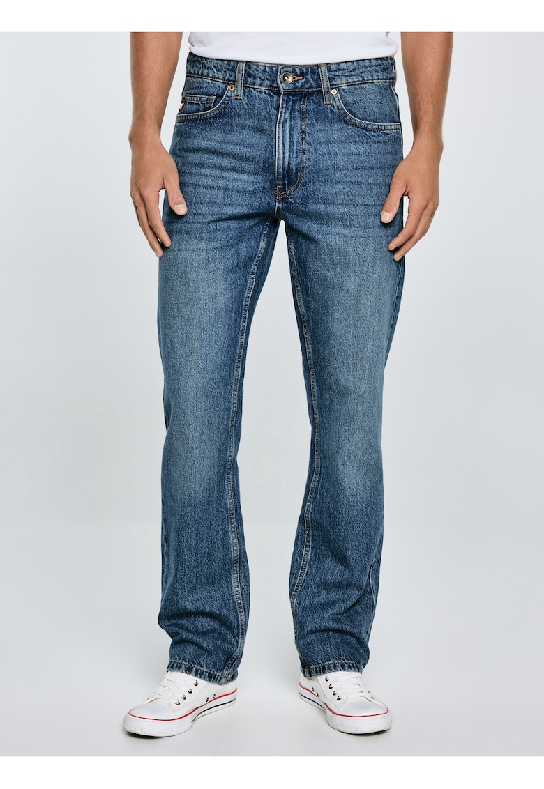 Blugi drepti cu talie inalta Colt