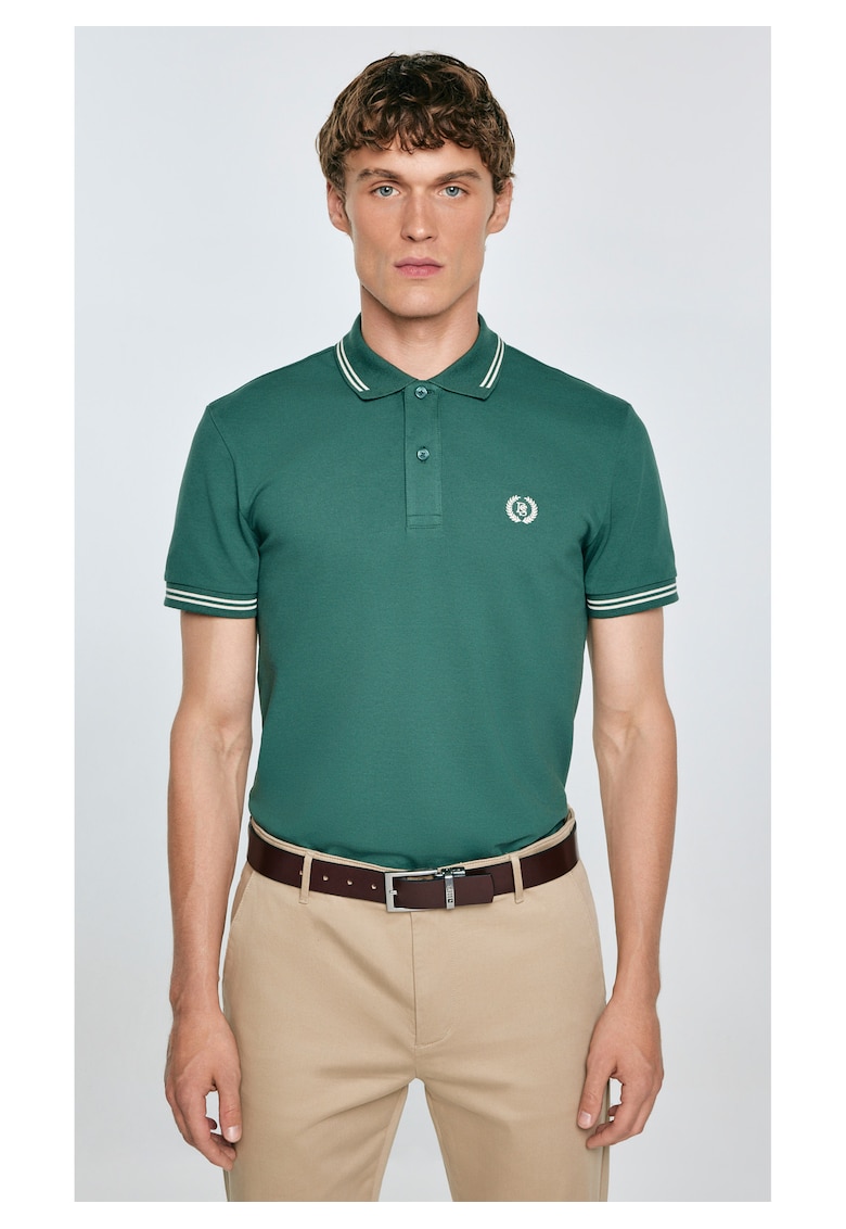 Tricou polo cu logo brodat Poller 304