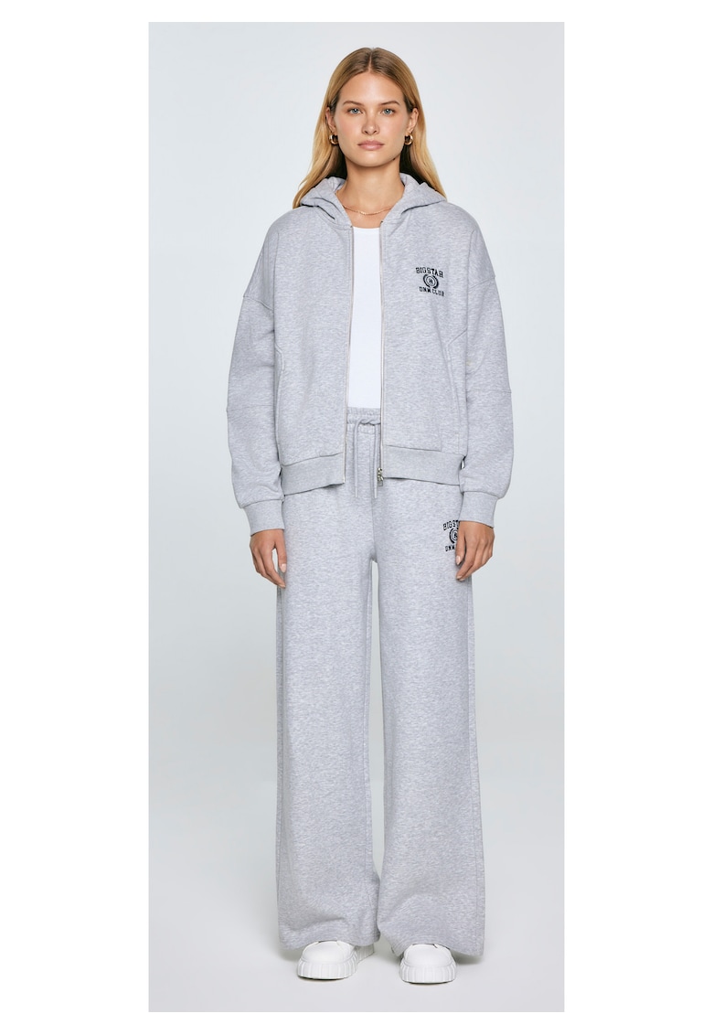 Hanorac cu fermoar si maneci cazute Madelina 901