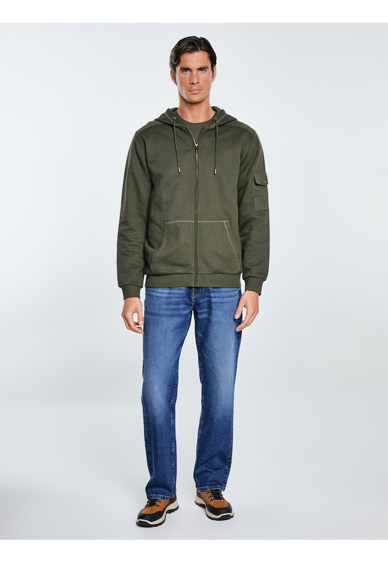 Hanorac cu fermoar si buzunare oblice Jagmur 303 -