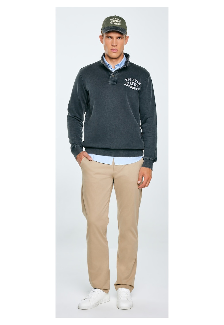 Bluza cu guler si logo Julian 906