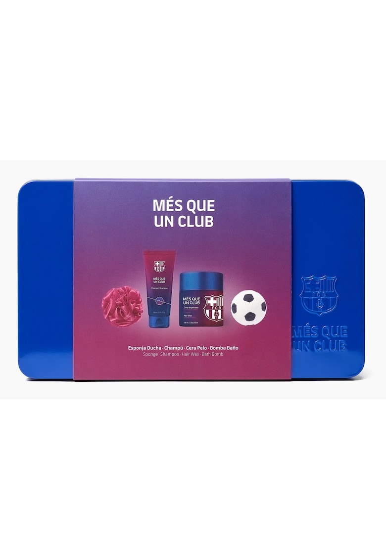 Set cadou pentru barbati - ingrijire par si corp in cutie metalica - 4 articole