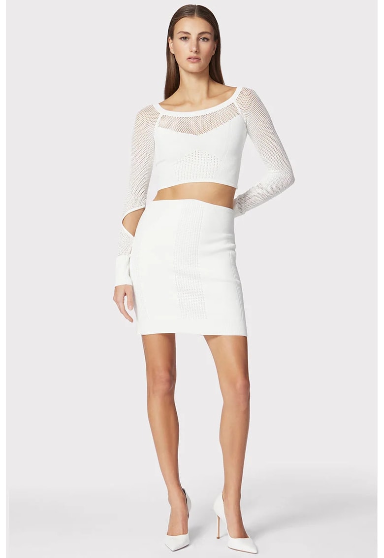 Fusta mini cu talie inalta