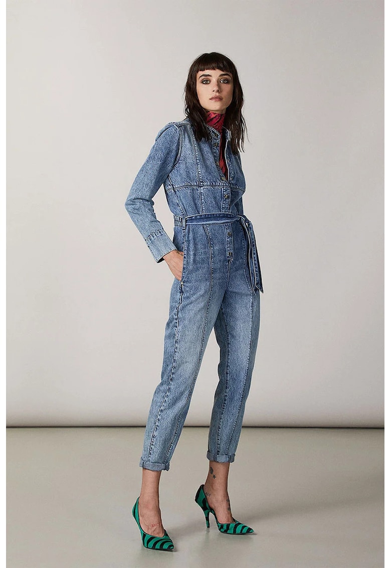 Salopeta din denim cu croi slim