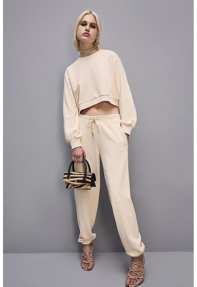 Hanorac regular-fit - asimetric cu decolteu rotund