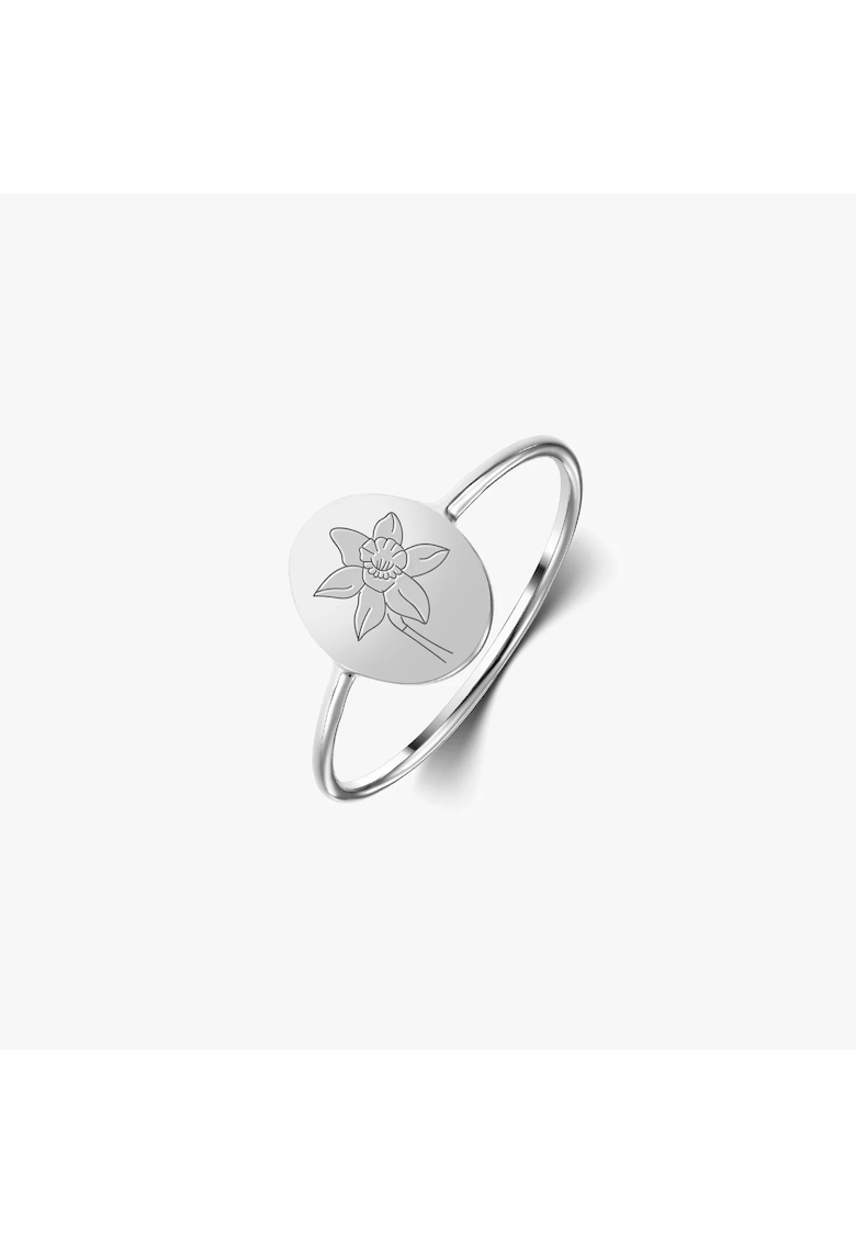Inel din argint Birth Flower - March Daffodil