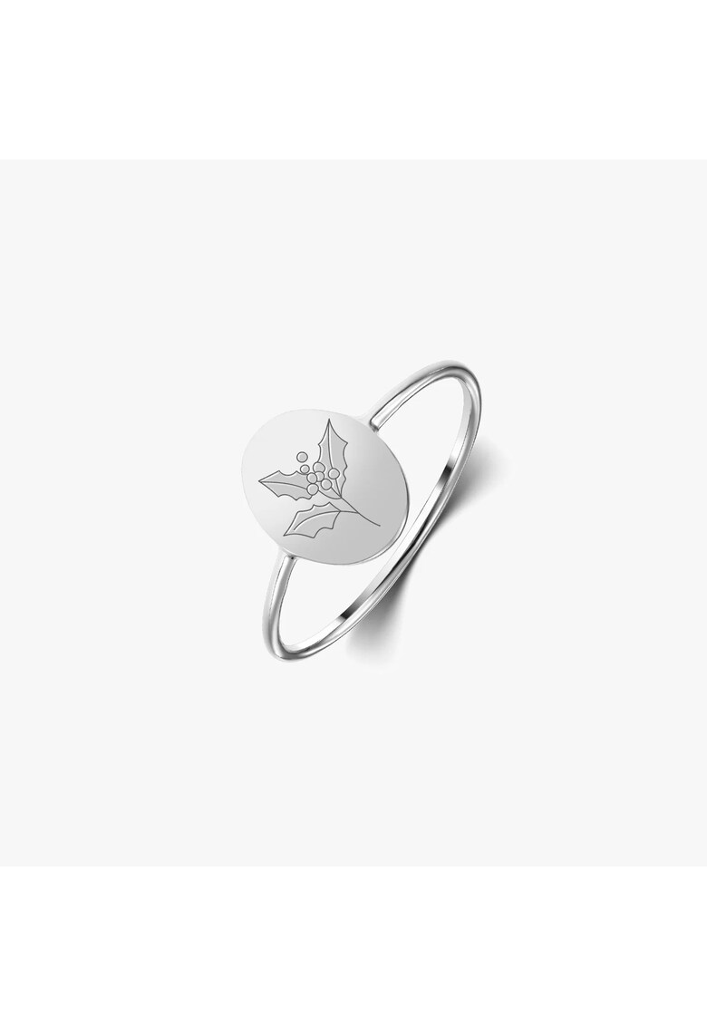 Inel din argint Birth Flower - December Holly