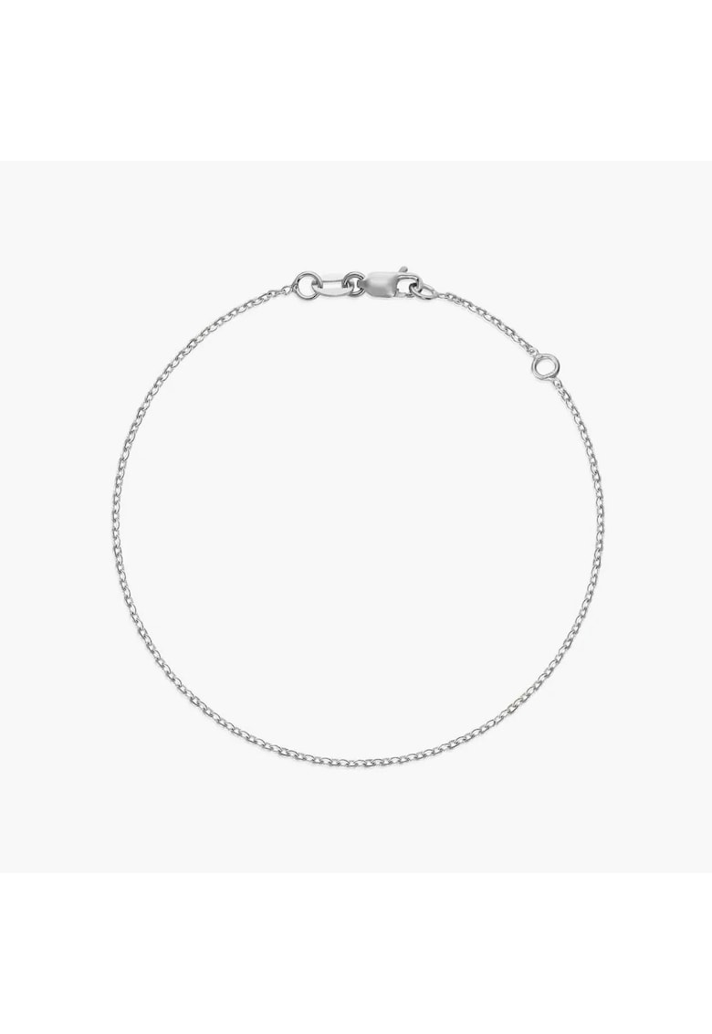 Bratara din aur alb Simple Chain