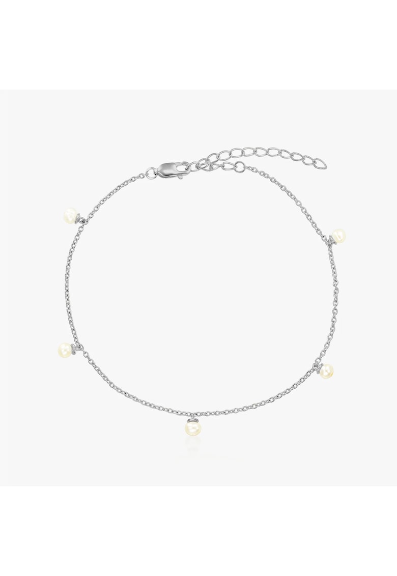 Bratara de picior din argint Margo - Perle Naturale