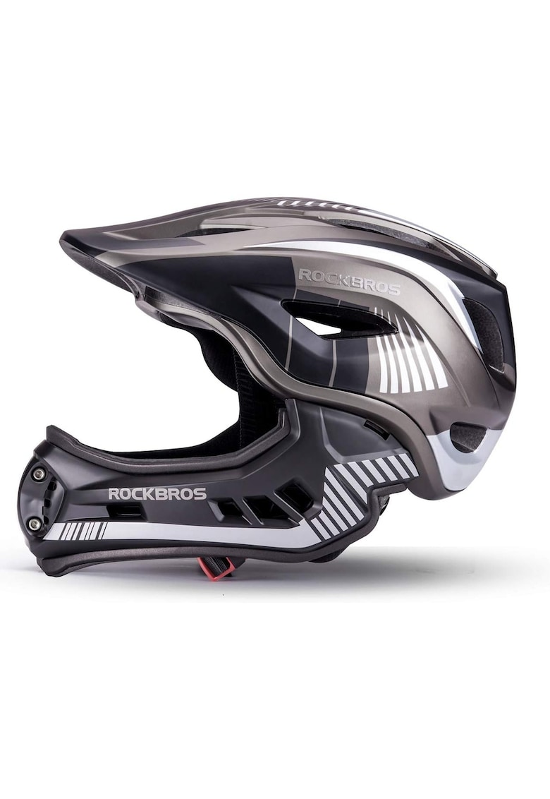 Rockbros Casca copii Full Face gri -