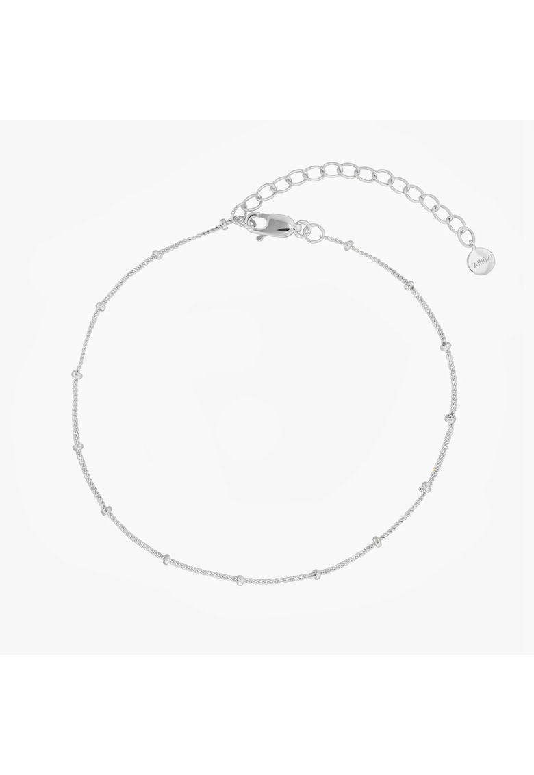 Bratara de picior din argint Beaded