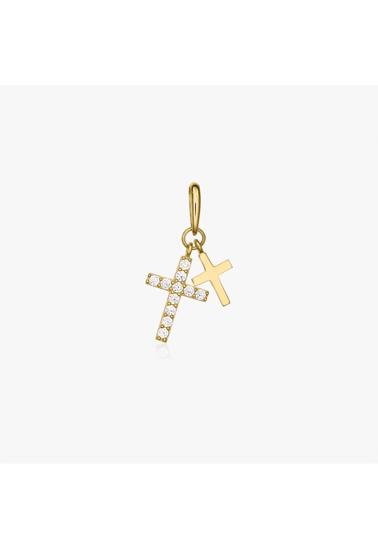 Pandantiv din aur Double Cross