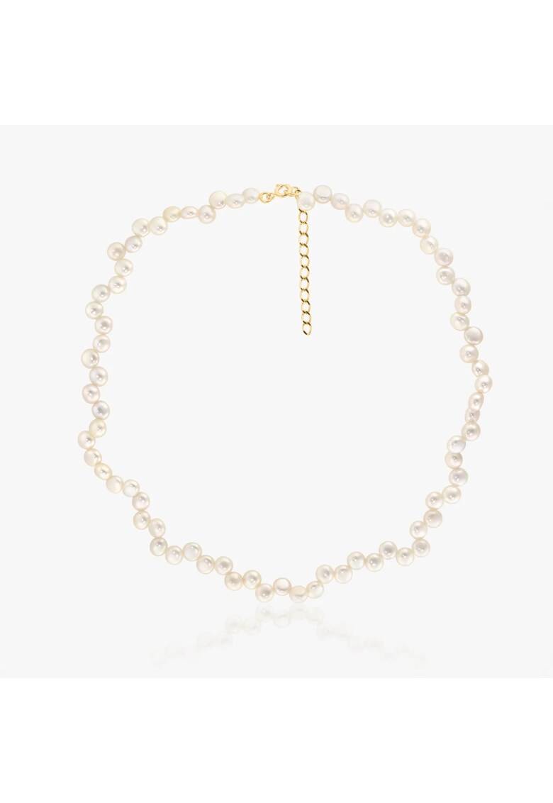 Colier din argint Golden Harmony - Perle Naturale