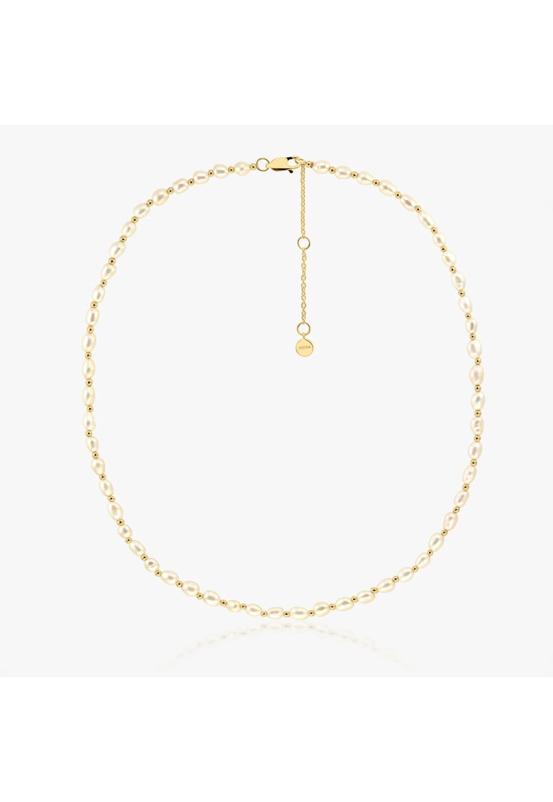 Colier din argint Golden Mini Cherie - Perle Naturale