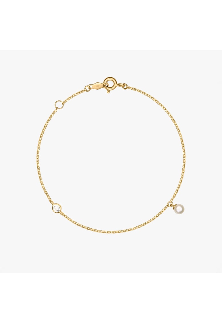 Bratara din aur Daphne - Perle Naturale - Zirconiu