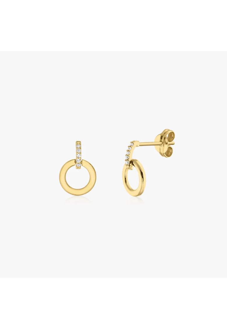 Cercei din aur Eternal Circle