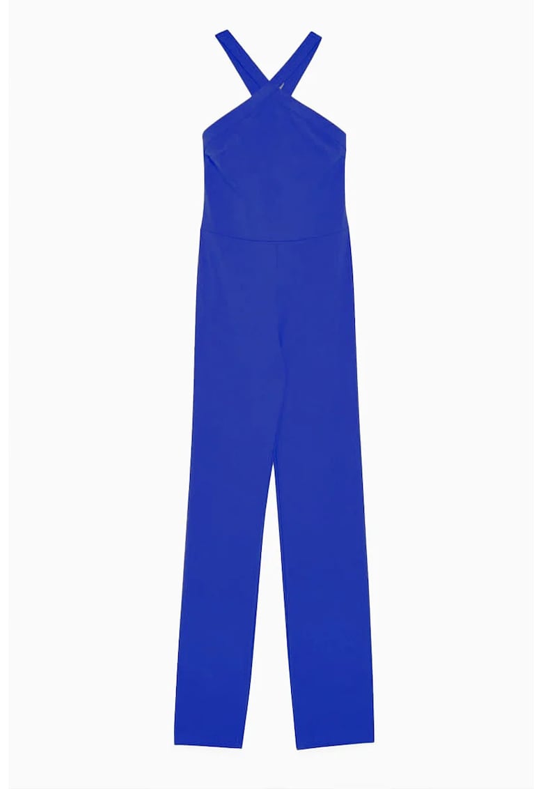 Salopeta cu croiala slim fara maneci cu spatele gol