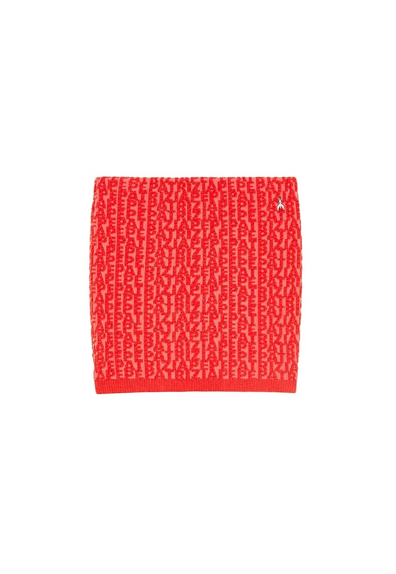 Fusta mini cu imprimeu tip logo