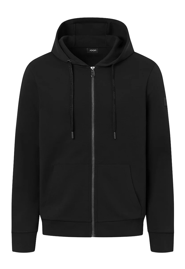 Hanorac cu buzunare frontale si inchidere prin fermoar