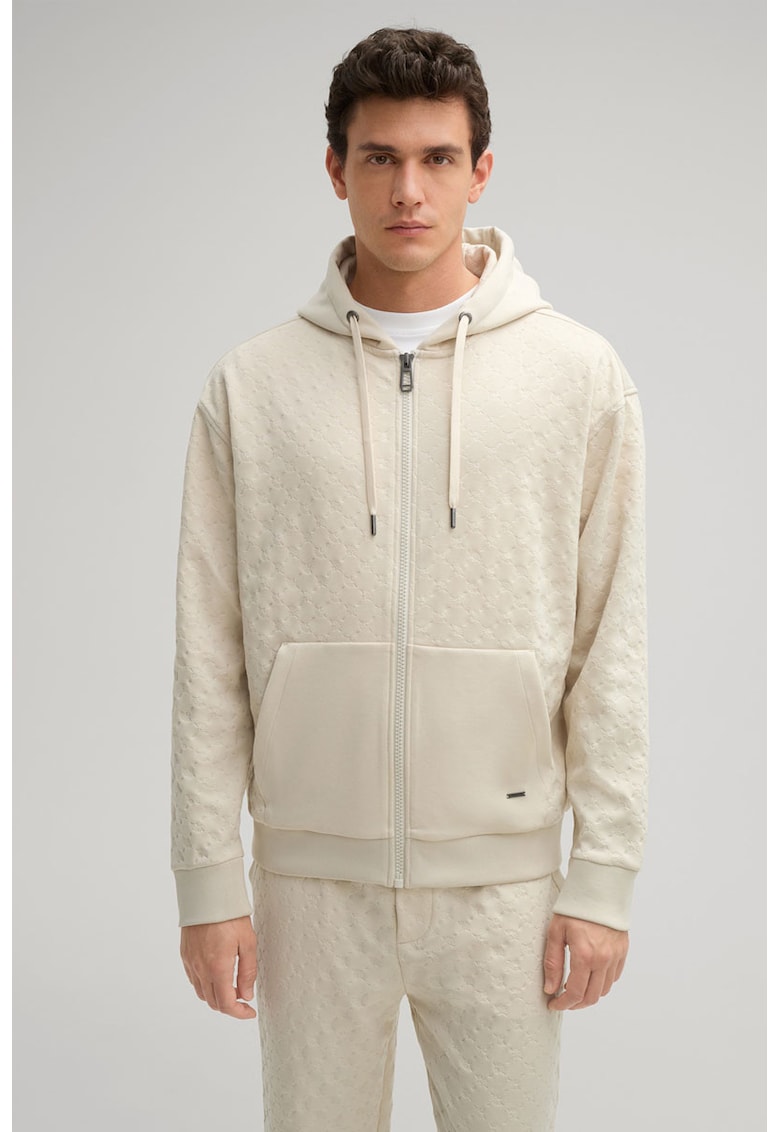 Hanorac regular fit cu inchidere prin fermoar