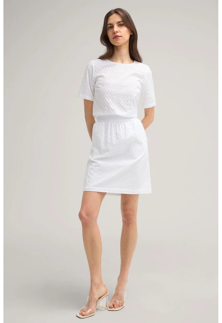 Fusta cu elastic in talie - brodata